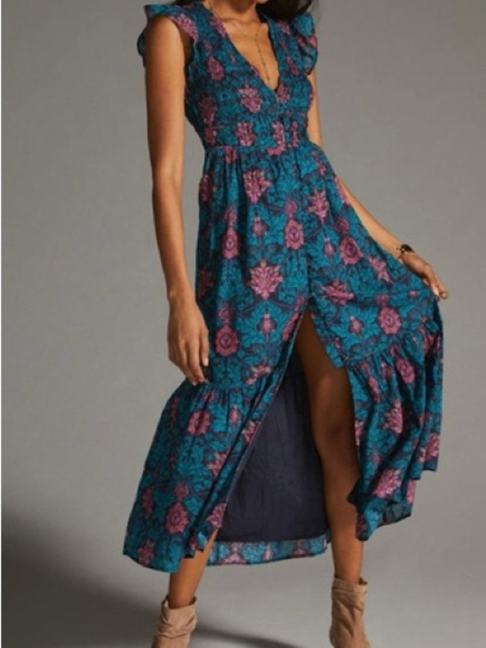 Anthropologie peregrine midi dress size medium - Picture 2 of 7